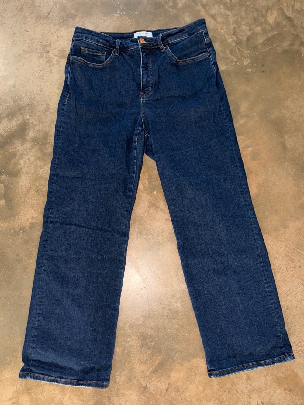Women’s Straight Leg Dark Blue Jeans
